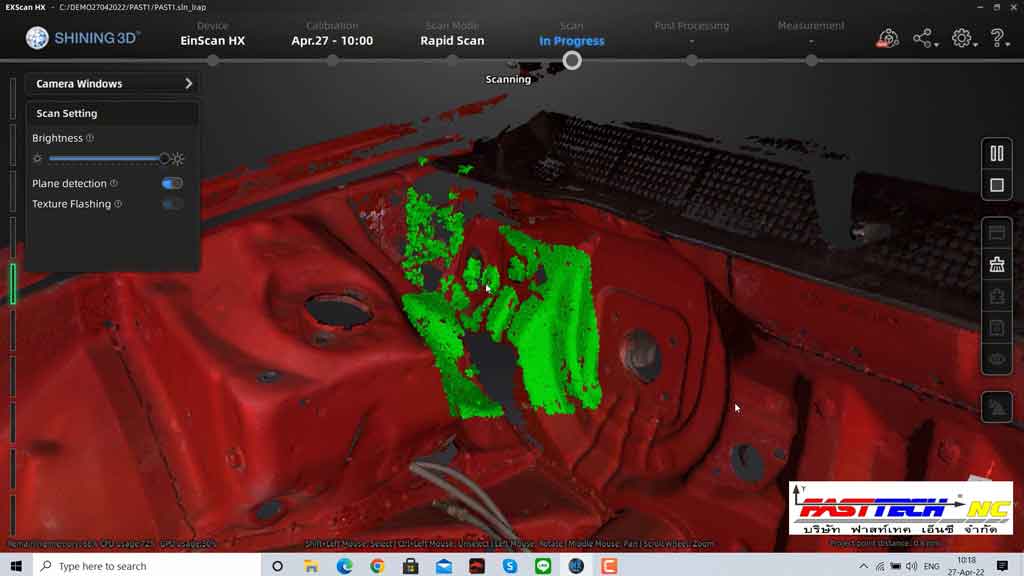 EinScan HX แต่งรถยนต์ BYD รับสแกน 3d แม่พิมพ์ Mold