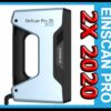 EinScan PRO 2X 2020 ใหม่ล่าสุด (แถม Solid Edge) เป็นรุ่นมัลติฟังก์ชั่น แบบมือถือได้และแบบขาตั้งได้ สามารถสแกนได้ละเอียดถึง 45 ไมคอน ทำงานควบคุมด้วยฐานหมุนแบบอัตโนมัติได้