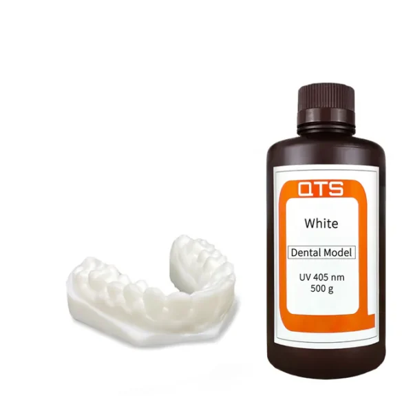 เรซิน UV-Curable รุ่นทันตกรรมเหมาะสำหรับอุปกรณ์การขึ้นรูป 3 มิติที่มีความยาวคลื่น 395~405 นาโนเมตร รวมถึงรุ่นเดสก์ท็อป DLP, LCD และ SLA มีการหดตัวต่ำ มีความแข็งแรงเป็นเลิศ และมีความแม่นยำสูง ชิ้นส่วนที่พิมพ์